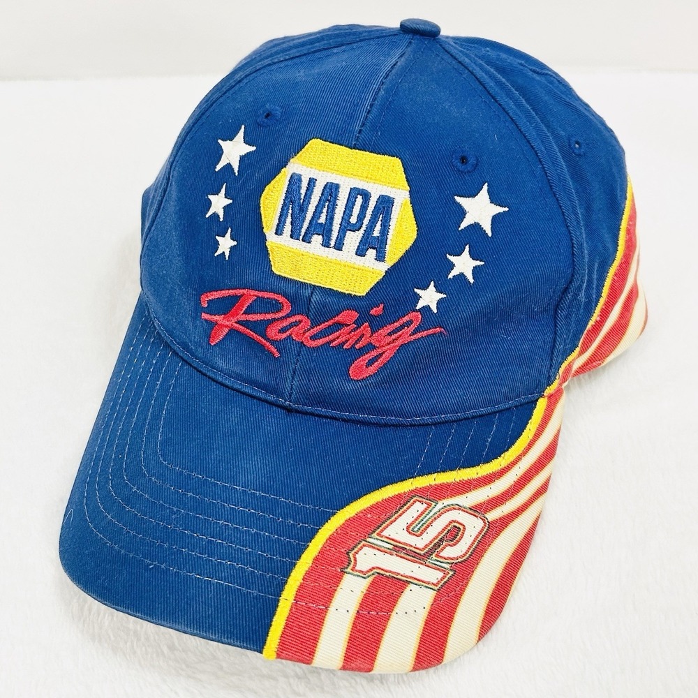 Napa Racing Number 15 Car Hat Cap Adjustable Strapback Blue Outdoors Casual